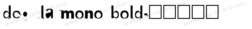 degularmono bold字体转换